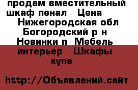 продам вместительный шкаф-пенал › Цена ­ 2 000 - Нижегородская обл., Богородский р-н, Новинки п. Мебель, интерьер » Шкафы, купе   